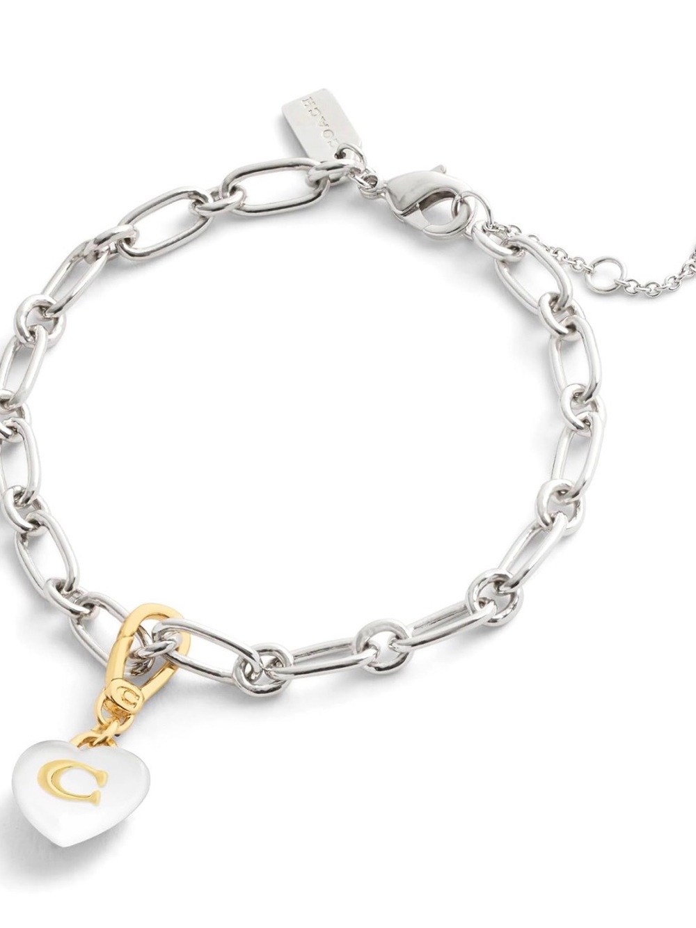 Coach Collectible Signature C Heart Jewelry Charm with Dust Bag - NWT - Picture 2 of 5